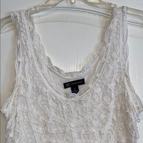 INC International Concepts Shift Dress 12 White - Picture 2 of 9